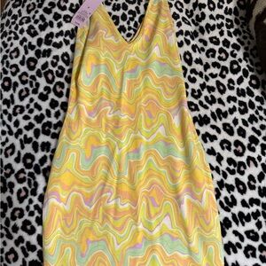Vibrant Swirl Pattern Dress